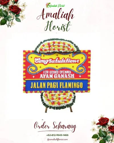 Bunga Papan Congratulation di Graha Angkasa Pura Kranji Bekasi